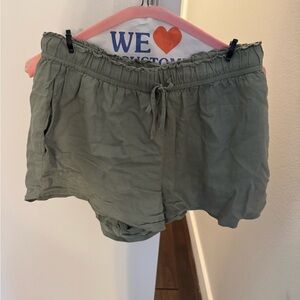 Z Supply High Waist Olive Shorts